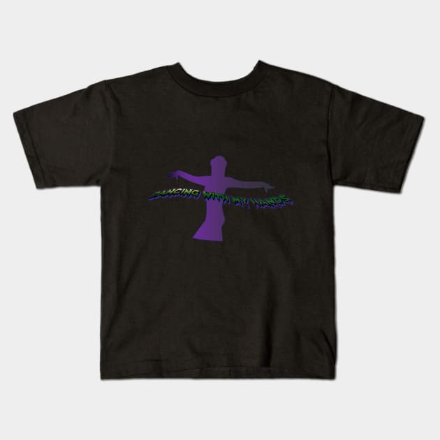 Goth Girl Dancing With Her Magic Hands Kids T-Shirt by K0tK0tu